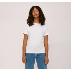 Organic Basics naisten T-paita - 100% luomupuuvillaa  - White - female - Size: M