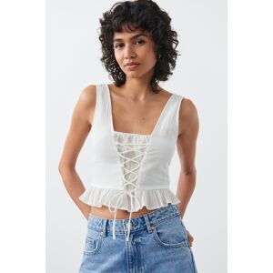 Gina Tricot - Karita blouse - Topit - White - XS - Female - White - Female