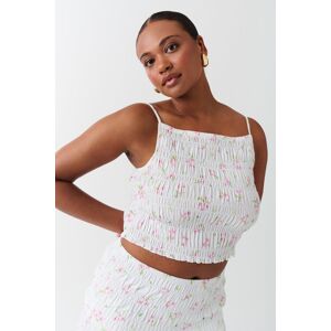 Gina Tricot - Smock top - Topit - White - S - Female - White - Female