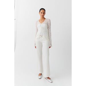 Gina Tricot - Y2k jeans - low waist jeans - White - 36 - Female - White - Female