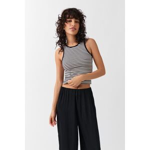 Gina Tricot - Striped soft tank - Topit - Black - L - Female - Black - Female