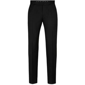 Boss Regular-fit tuxedo trousers in virgin-wool serge