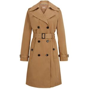 Boss Regular-fit trench coat with buckled belt