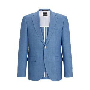 Boss Regular-fit jacket in micro-patterned fabric