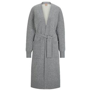 Boss Belted cardigan in virgin wool and cashmere