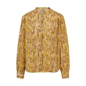 Boss Regular-fit blouse in printed silk