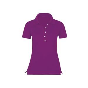 Trigema Women's Polo Shirt with Swarovski® Crystals, blackberry
