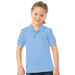 Trigema Mädchen 221601 Poloshirt, Blau (horizont 042), 92