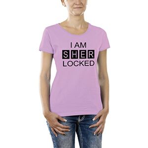 Touchlines Damen Girlie I AM SHER Locked T-Shirt, Soft Pink, XS