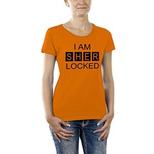 Touchlines Women's Girlie T-Shirt I am Sher Locked orange Size:XXL