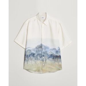 NN07 Quinsy Printed Short Sleeve Shirt White Multi - Sininen - Size: W29 W30 W31 W32 W33 W34 - Gender: men