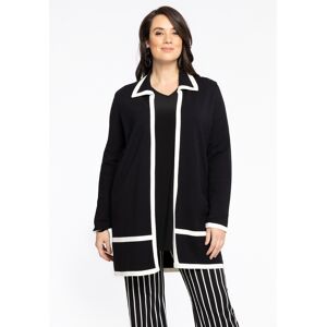 Yoek (YK) Cardigan Black/White black (210) 42/44 (42/44) Women