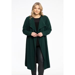 Basics (B) Cardigan drape neck cashmere dark green (242) 46/48 (46/48) Women