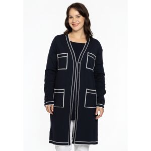 Black Label (BL) Cardigan contrast piping blue (230) 58/60 (58/60) Women