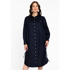 White Label (WL) Blouse dress LINEN blue (230) 42/44 (42/44) Women