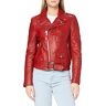 Schott NYC Damen Lederjacke LCW8600, Rot, l