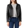 Schott NYC Damen Lederjacke LCW8600, Schwarz (Black 90), XL / 42