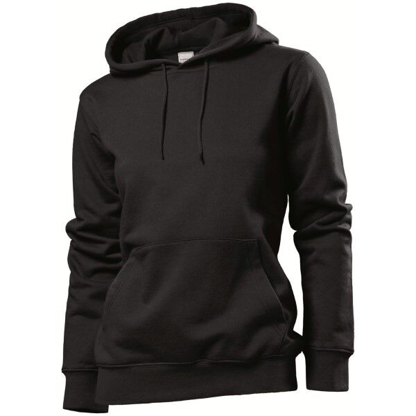 Stedman Sweatshirt Hooded Women - Black  - Size: ST4110 - Color: musta