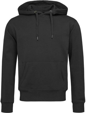 Stedman Men Active Sweat Hoodie - Black  - Size: ST5600 - Color: musta