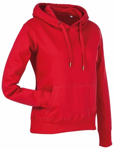 Stedman Women Active Sweat Hoodie - Red  - Size: ST5700 - Color: punainen