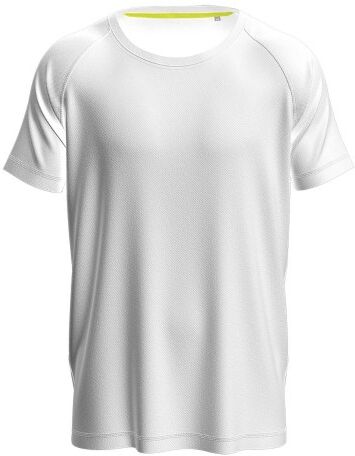 Stedman Active 140 Raglan For Men - White  - Size: ST8410 - Color: valkoinen