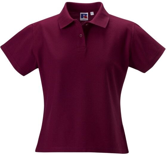 Russell Athletic F 100% Cotton Durable Polo - Wine red  - Size: 577F - Color: viininpun.