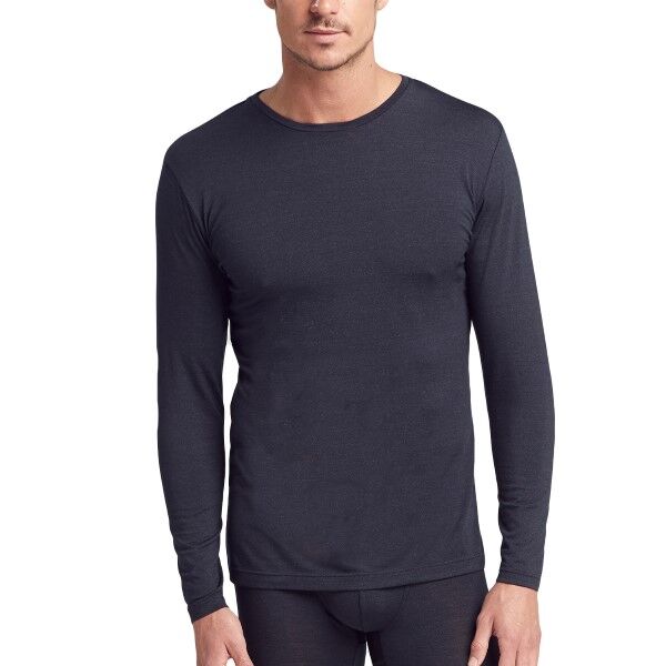 Jockey Wool Longsleeve Shirt 3XL - Black  - Size: 19600717 - Color: musta