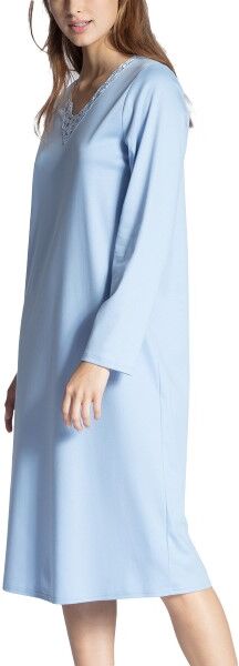 Calida Cosy Cotton Nights Nightdress - Blue  - Size: 31133 - Color: sininen