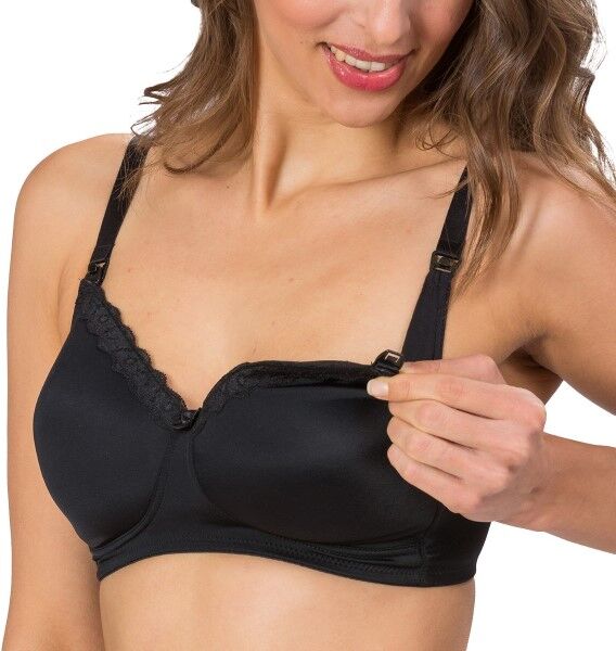 Trofé Trofe Nellie Nursing Bra - Black  - Size: 10383 - Color: musta