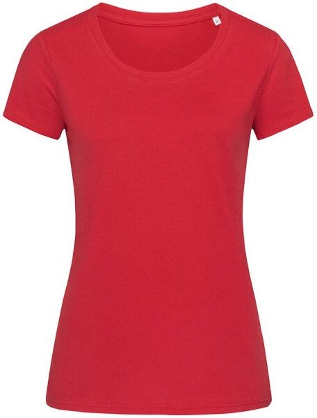 Stedman Janet Organic Women Crew Neck - Red  - Size: ST9300 - Color: punainen