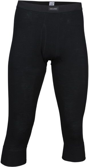 Dovre Wool Three Quarter Long Johns - Black  - Size: 69311 - Color: musta