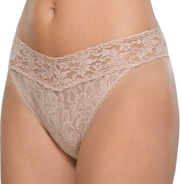 Hanky Panky Original Rise Thong - Beige  - Size: CHAI - Color: Beige