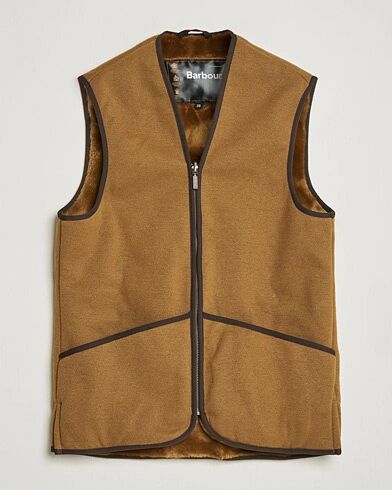 Barbour Warm Pile Waistcoat Zip-In Liner Brown