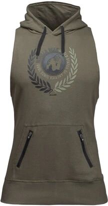 Gorilla Wear Manti Sleeveless Hoodie Army Green, Xxxxl