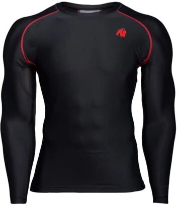 Gorilla Wear Hayden Compression Longsleeve Black/red, Xl