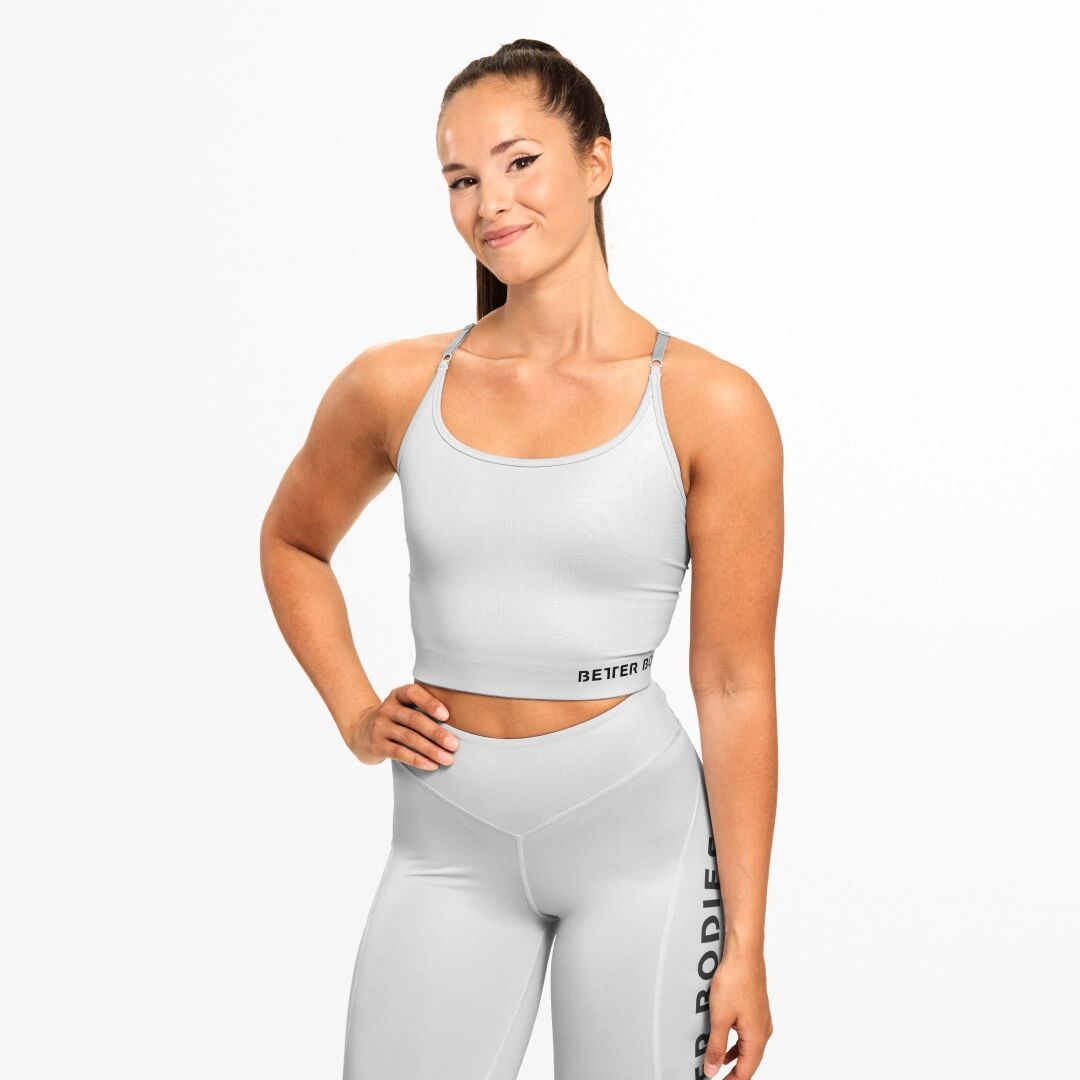 Better Bodies Vesey Strap Top, Frost Grey, M