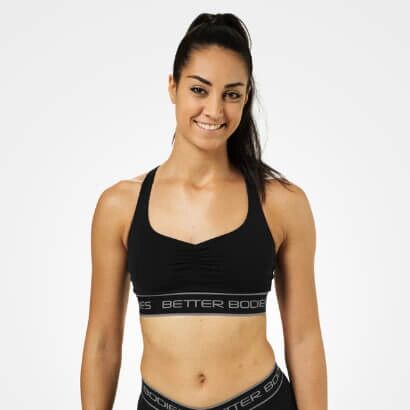 Better Bodies Athlete Short Top, Black, S