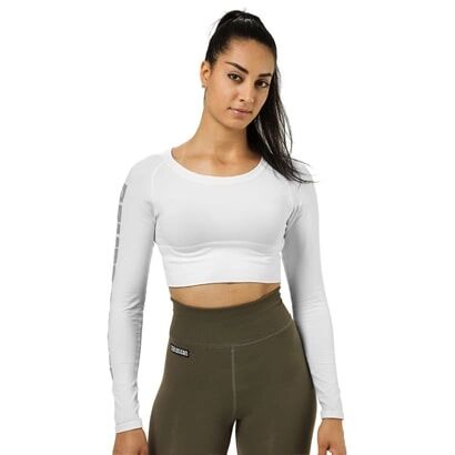 Better Bodies Bowery Cropped Ls White, Xs