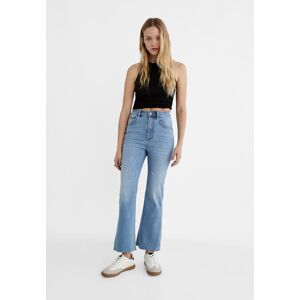 Stradivarius Jean D78 cropped flare  Denim bleu clair moyen 42