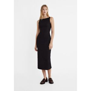 Stradivarius Robe fourreau midi  Noir L