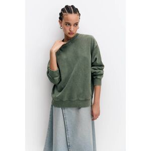 Pull&Bear Sweat Basique Oversize Kaki moyen S female - Publicité