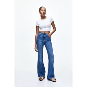 Pull&Bear Jean Skinny Évasé Taille Haute Bleu moyen 44 female - Publicité