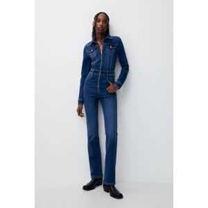 Pull&Bear Combinaison En Jean Manches Longues Bleu moyen S female - Publicité