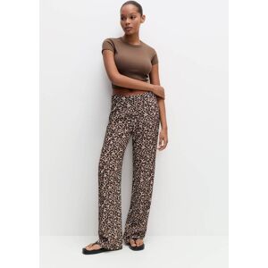 Pull&Bear Pantalon Habillé Léopard Marron 32 female - Publicité