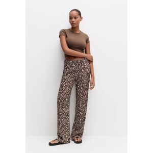 Pull&Bear Pantalon Habillé Léopard Marron 32 female - Publicité