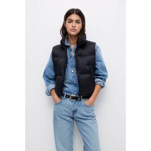 Pull&Bear Veste Sans Manches Courte Matelassée Noir XL female - Publicité