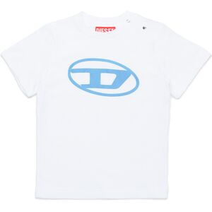 Diesel - T-shirt avec logo Oval D - T-shirts et Hauts - Mixte - Blanc 24-36 - Publicité