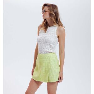 Promod Jupe-short tweedee Femme Imprime vert 42