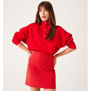 Promod Jupe trapèze unie Femme Rouge 34