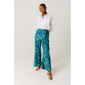 Promod Pantalon large imprime Femme Imprime bleu 40